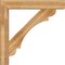 Ekena Millwork Olympic Block Rough Sawn Bracket w/ Offset Brace, Western Red Cedar, 8"W x 46"D x 46"H BKT0806X46X46OLY05RWR - alternate 4